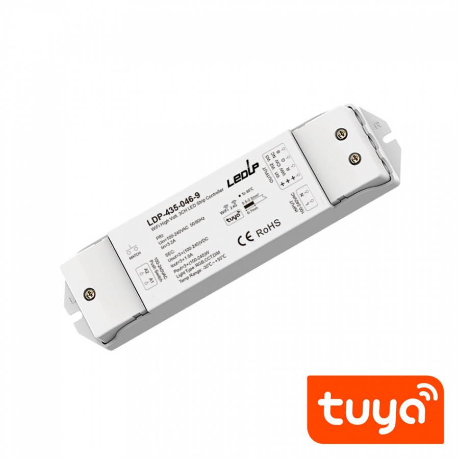 Controlador  TUYA / RF / PUSH DIM  |  Fita LED 230V