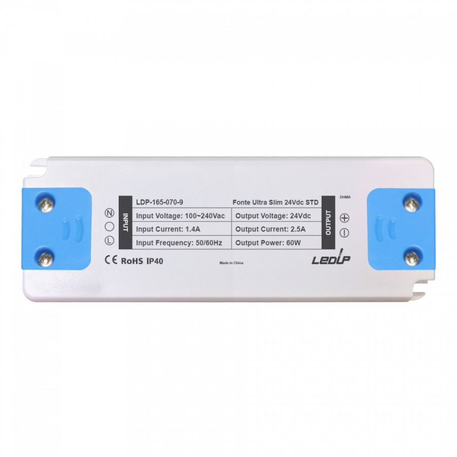 Fonte ULTRA SLIM IP40 STD 2.5A 60W | 24Vdc