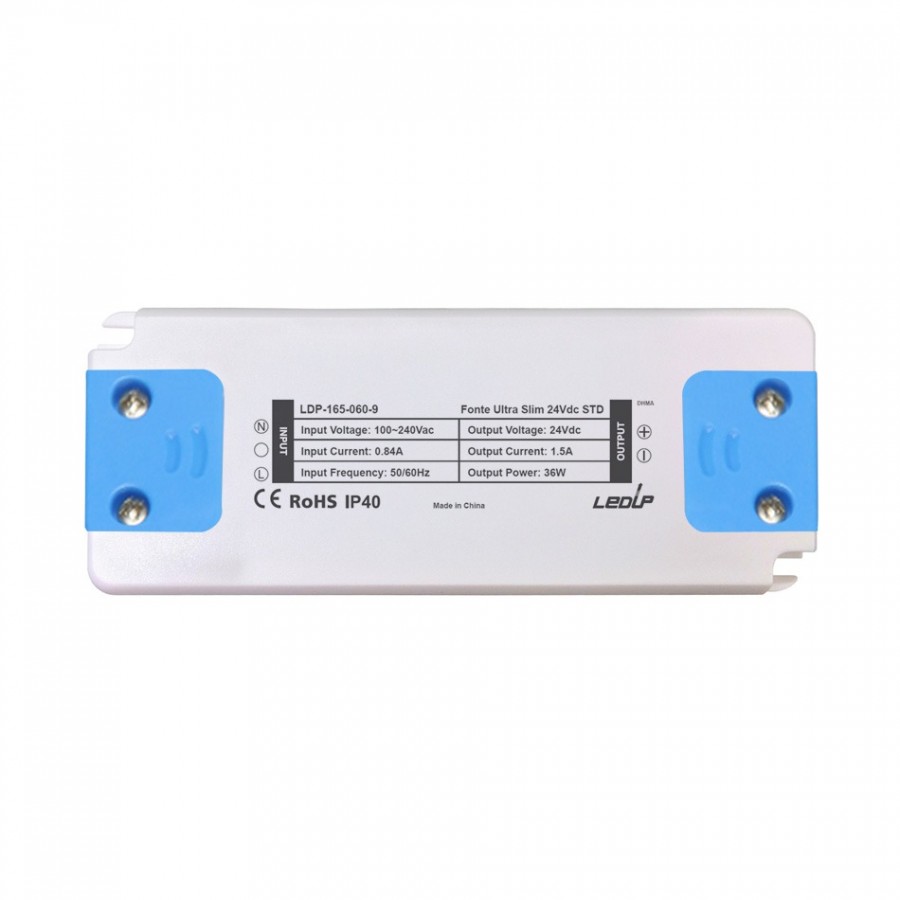 Fonte ULTRA SLIM IP40 STD 1.5A 36W | 24Vdc