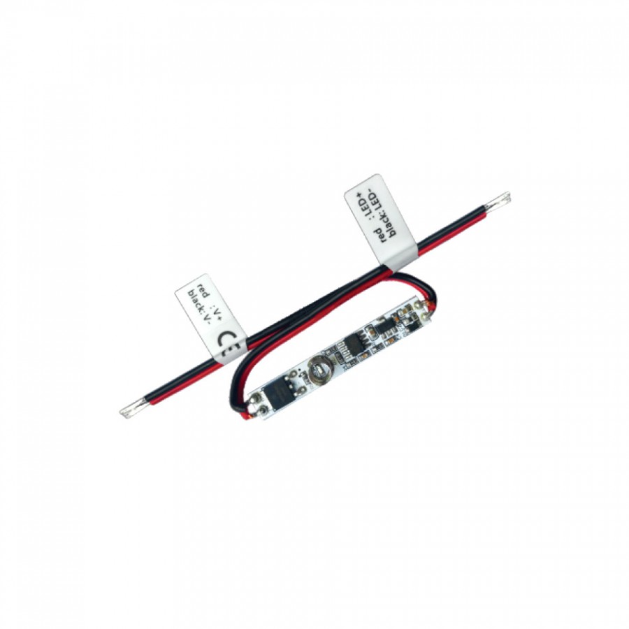 Interruptor Dimmer Tatil para Perfil Alumínio + Fita LED 12V & 24V