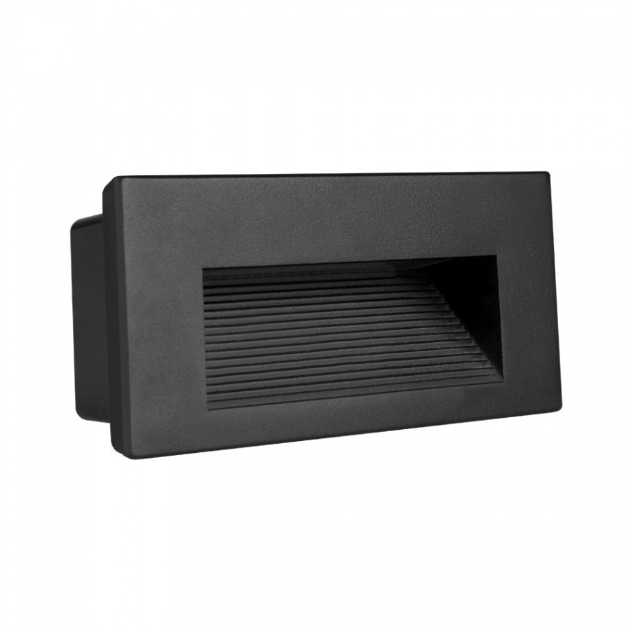 SALM 5W 3000K | Aplique de Parede (Encastrar) Preto