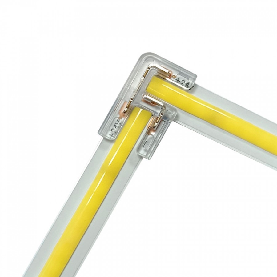 Conector em L para Fita COB LED de  5mm
